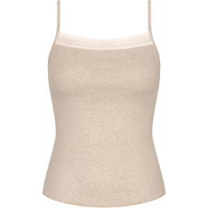 Sloggi dames hemd GO Ribbed Crop Top - L - Creme