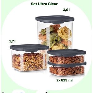 Tupperware Ultra Clear 4 delige set