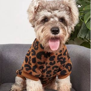 Teddy Fleece Hondentrui Leopard Bruin - Maat S - Ruglengte 22cm