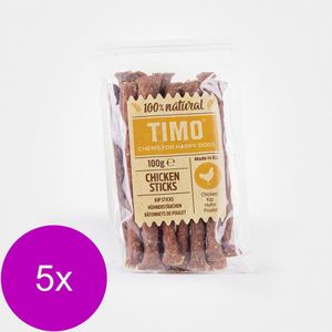 Timo Sticks 100 g - Hondensnacks - 5 x Kip