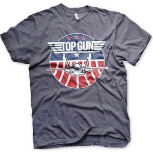 Top Gun Heren Tshirt -XL- Tomcat Blauw