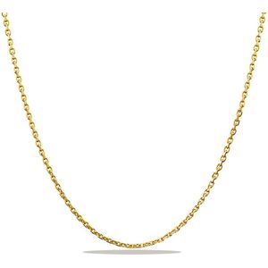 Juwelier Zwartevalk 14 karaat gouden anker schakel ketting - anker-1.3/50cm