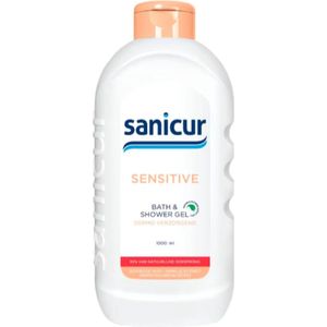 Sanicur Sensitive Bad en Douchegel - 4x 1000ml - Voordeelverpakking