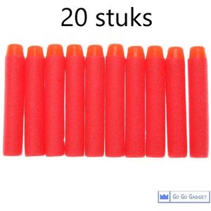 Universele pijltjes | geschikt voor nerf-n-strike speelgoedblasters | 20 stuks | rood