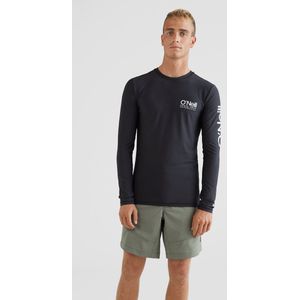 O'Neill - UV-Zwemshirt met lange mouwen voor mannen - UPF50+ - Cali - Black Out - maat S