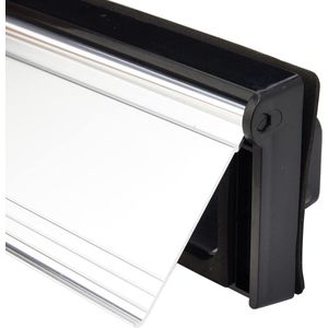 Brievenbus flap - Externe afmetingen 295mm x 75mm - Interne afmetingen 279mm x 45mm - Zilver
