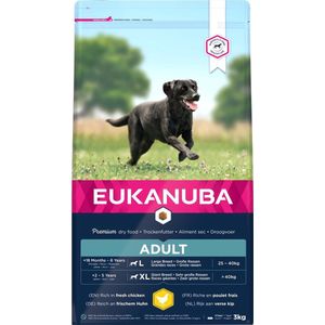Eukanuba Dog Adult - Large Breed - Kip - Hondenvoer - 3 kg