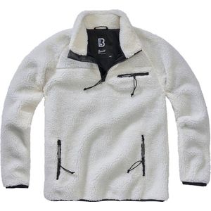 Brandit - Teddyfleece Troyer Sweater/trui - XL - Wit
