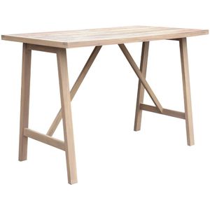 sweeek - Hoge acacia houten tuintafel voor 4 personen paloma naturel 150 x 81 x 100 cm
