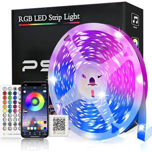 10M Flexibele Smart LED Strip met Bluetooth App Controle - RGB Kleurverandering voor Sfeervolle Huisdecoratie