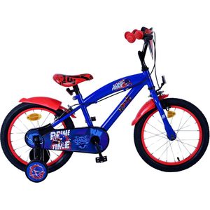 Sonic Prime Prime Kinderfiets Jongens 16 inch Blauw Rood Twee handremmen