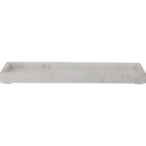 Marmeren dienblad Majsa wit 38x18cm