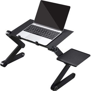 Opvouwbare Laptoptafel - Laptop bureau - Verstelbare bureautafel - Inclusief muisbord - Draagbare laptop stand (Anti-Slip)