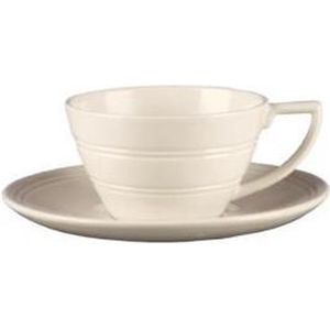 Wedgwood Jasper Conran Casual Theekop en schotel crème - 0,17 ltr