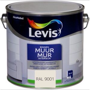 levis muur binnen mat - RAL 9001 2.5L