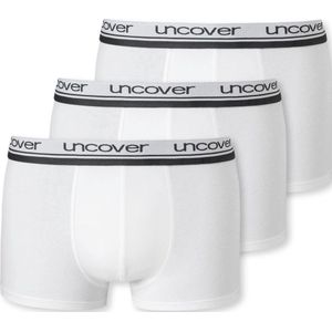 Schiesser Uncover Heren Shorts - Wit - 3-Pack - Maat XL