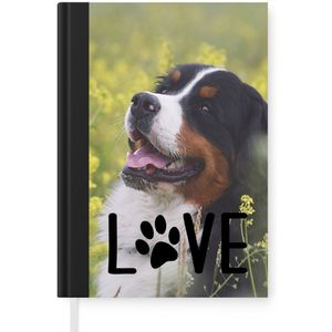 Notitieboek - Schrijfboek - Quotes - Love - Hond - Spreuken - Notitieboekje klein - A5 formaat - Schrijfblok