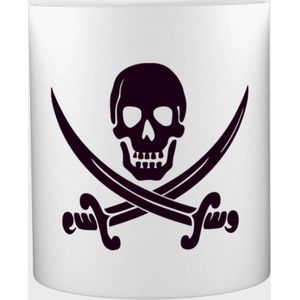 Akyol - Piraten Mok met opdruk - piraat - liefhebbers van piraten - doodskop - 350 ML inhoud