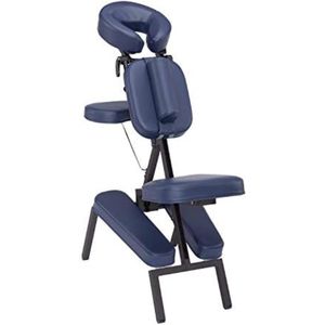 Massage stoel - Massage stoel inklapbaar - Massagestoel inklapbaar - Massagestoel draagbaar - 100 x 52 x 26 cm - Donkerblauw