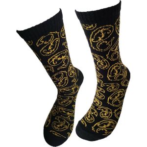 Verjaardag cadeau - Grappige sokken - Goud Sier tennis sokken - Leuke sokken - Vrolijke sokken – Valentijn Cadeau - Luckyday Socks - Cadeau sokken - Socks waar je Happy van wordt – Maat 40-45