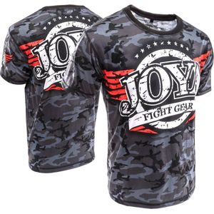 Joya Camouflage - T-shirt - Katoen - Zwart - XL