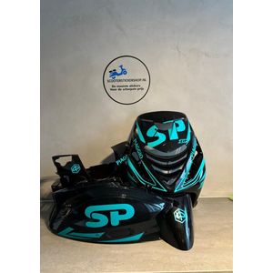 Zip SP S set - Stickerset Zip - Scooterstickers - Piaggio Zip SP - Piaggio Zip - Turqouise - Mat