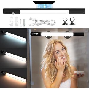 Portable LED Makeup Lamp with Suction Cup and Dimmable Light