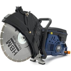 HBM Betonzaag / bandenzaag / motorslijper 93,6cc met 400mm blad