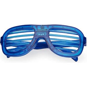 Freaky Glasses® - LED shutter bril basic - lichtgevende bril - LED brillen - Feestbril - Party - Festival - Rave - blauw