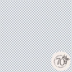 Laura Ashley Vliesbehangs-sWickerwork Dark Seaspray Blue - Blauw