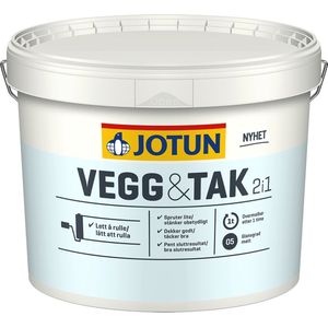 Jotun Vegg Og & Tak - 10 Liter - Wit - Muurverf