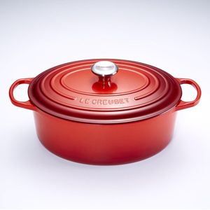 Le Creuset Braadpan Signature - Ovaal - Kersenrood - ø 31 cm / 6.3 liter