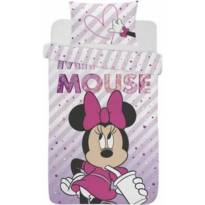 Minnie Mouse dekbedovertrek - eenpersoons - Disney dekbed - roze