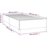 VidaXL Bedframe Kunstleer Wit 100x200 cm