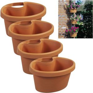 Ruime Plantenpotten voor Regenpijpen - Set van 4 - 27x23x14cm