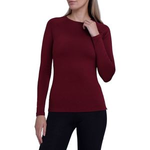 SuperThermal Compressietop met Lange Mouwen voor Dames - Cabernet