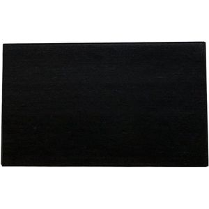 Rechthoekige Zwarte Houten Meubelpoot 9 cm