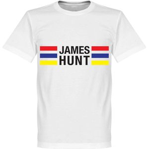 James Hunt Stripes T-Shirt - Wit  - 5XL