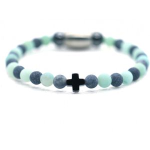 Jongens armband mix mint 4mm - Ibizamen KIDS
