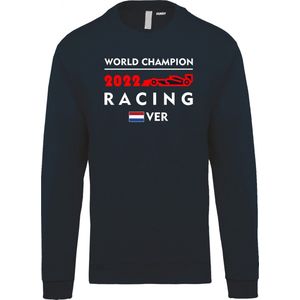 Sweater World Champion 2022 | Max Verstappen / Red Bull Racing / Formule 1 Fan | Wereldkampioen | Navy | maat XXL