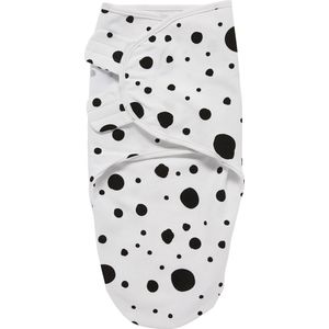 Meyco Baby Dots swaddlemeyco inbakerdoek - black - 0-3 maanden