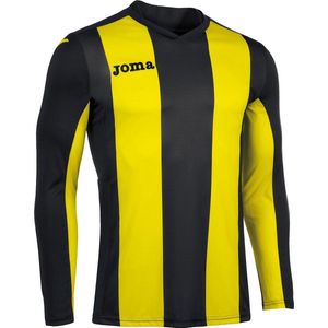 Joma Pisa Voetbalshirt Lange Mouw Heren - Zwart / Geel | Maat: 2XL-3XL