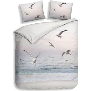 Heckettlane Dekbedovertrek Esma - Dekbed met instopstrook - Multi - 100% Katoen-Satijn - Zee - 240x220 + 2 slopen 60/70 cm