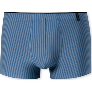 SCHIESSER Long Life Soft boxer (1-pack) - heren shorts oceaanblauw gestreept - Maat: 3XL