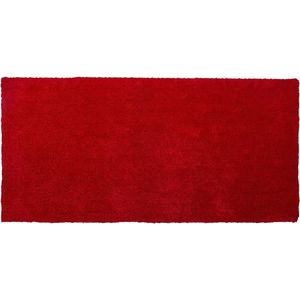 DEMRE - Shaggy vloerkleed - Rood - 80 x 150 cm - Polyester
