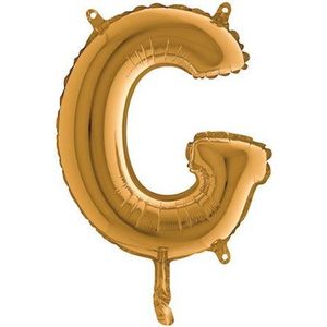 Grabo balloon - Folieballon - letter G - goud - 35cm