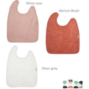 Timboo XXL slabben: Set van 3 stuks- Bamboe - Abricot blush - Misty Rose - Silver grey