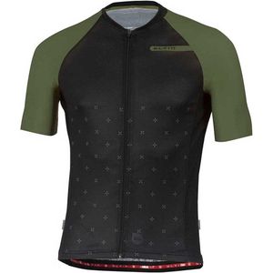 Eltin Resistance Korte Mouwen Fietsshirt Groen,Zwart 2XS Man