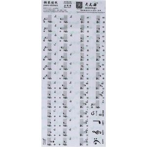 Piano/Keyboard Stickers - Eenvoudig muzieknoten leren - Geschikt voor 49, 61 en 88 toetsen