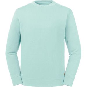 Russell Unisex Adult Reversible Organic Sweatshirt voor volwassenen (Aqua Blauw)